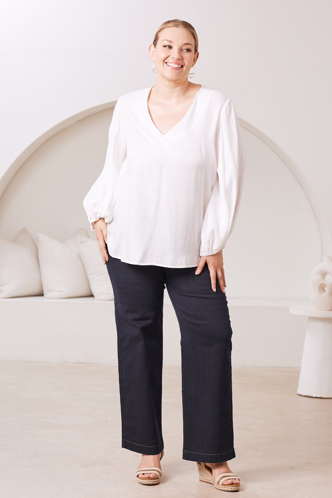 Lucy Straight Leg Dark Denim Jeans