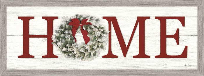Christmas Home Framed Canvas Mounted Art