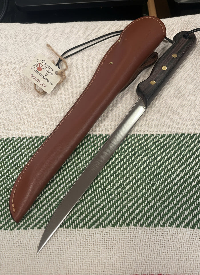 GROHMANN KITCHEN KNIVES - Regular Fillet & Leather Sheath RF800 - $112