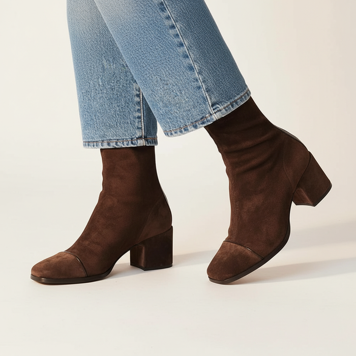 Lilia™ Elegant Suede Ankle Boots