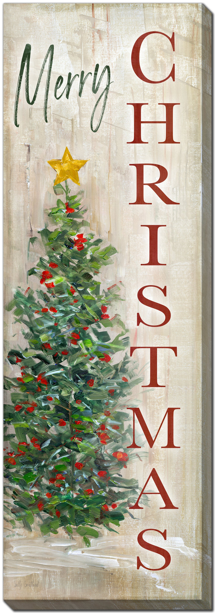 Merry Christmas Sign Canvas Print