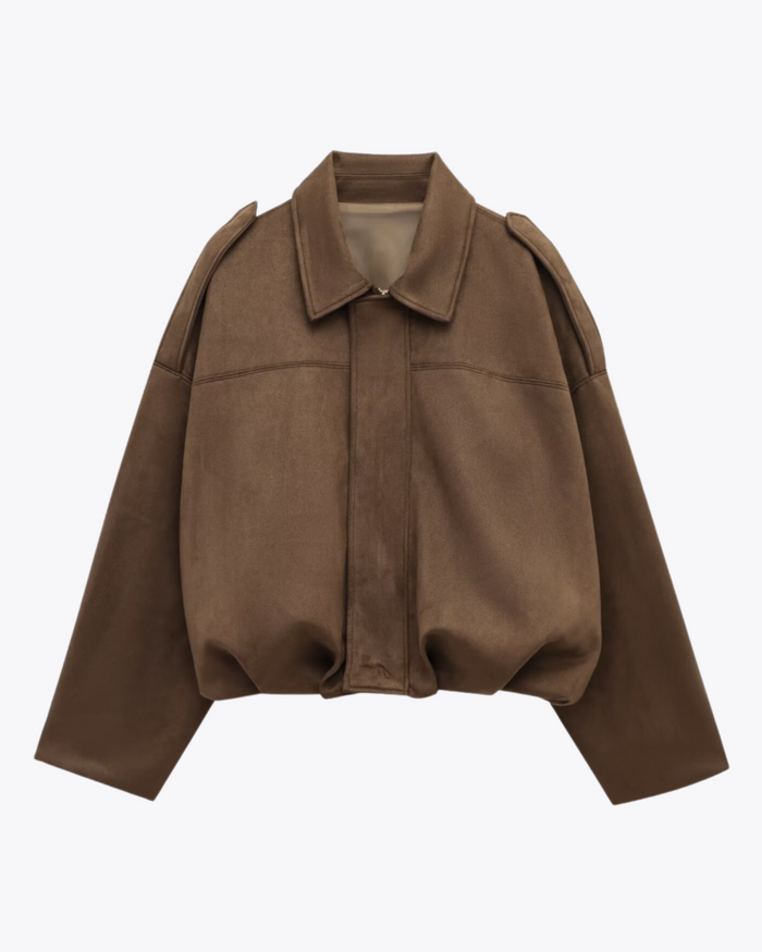 Noraly™ | Suede Bomber Jacket