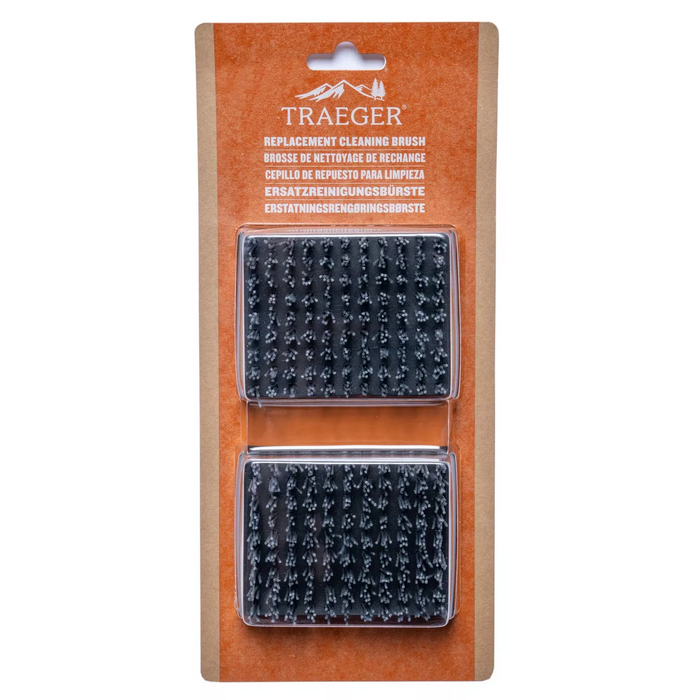 Traeger - Replacement BBQ Cleaning Brush Head (2 Pack)