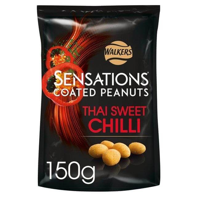 Walkers Sensations Thai Sweet Chilli Peanuts 150g