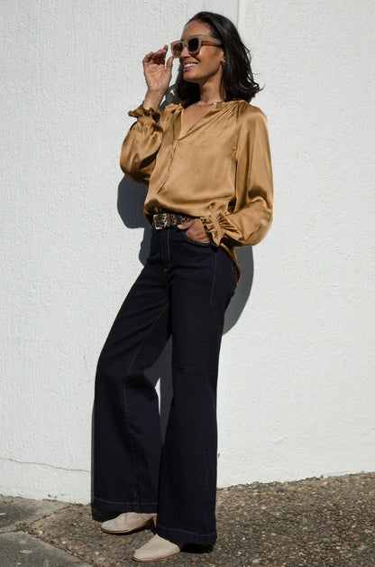Sierra Long Sleeve Top Gold