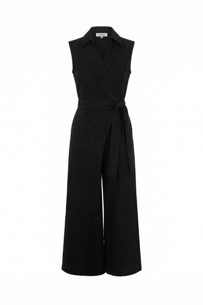 Alex Sleeveless Jumpsuit in Black