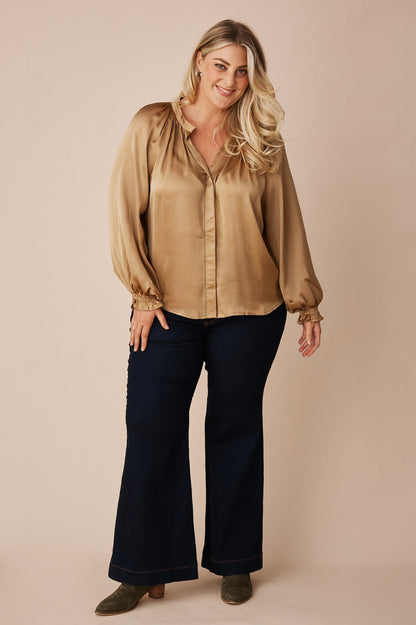 Sierra Long Sleeve Top Gold