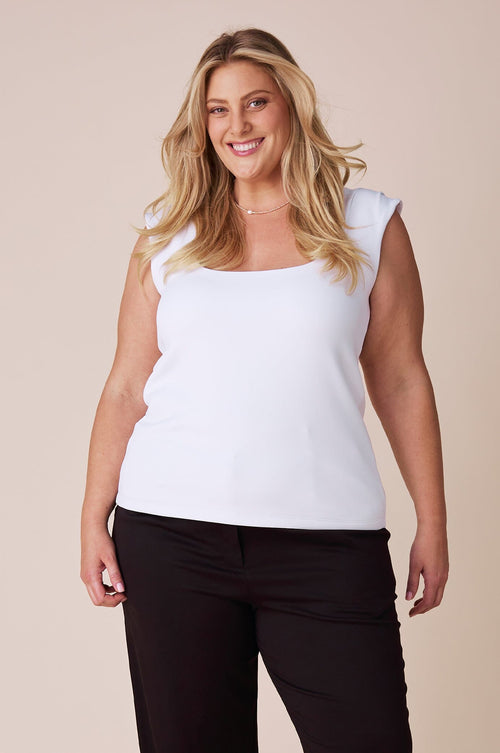 Lina Top White