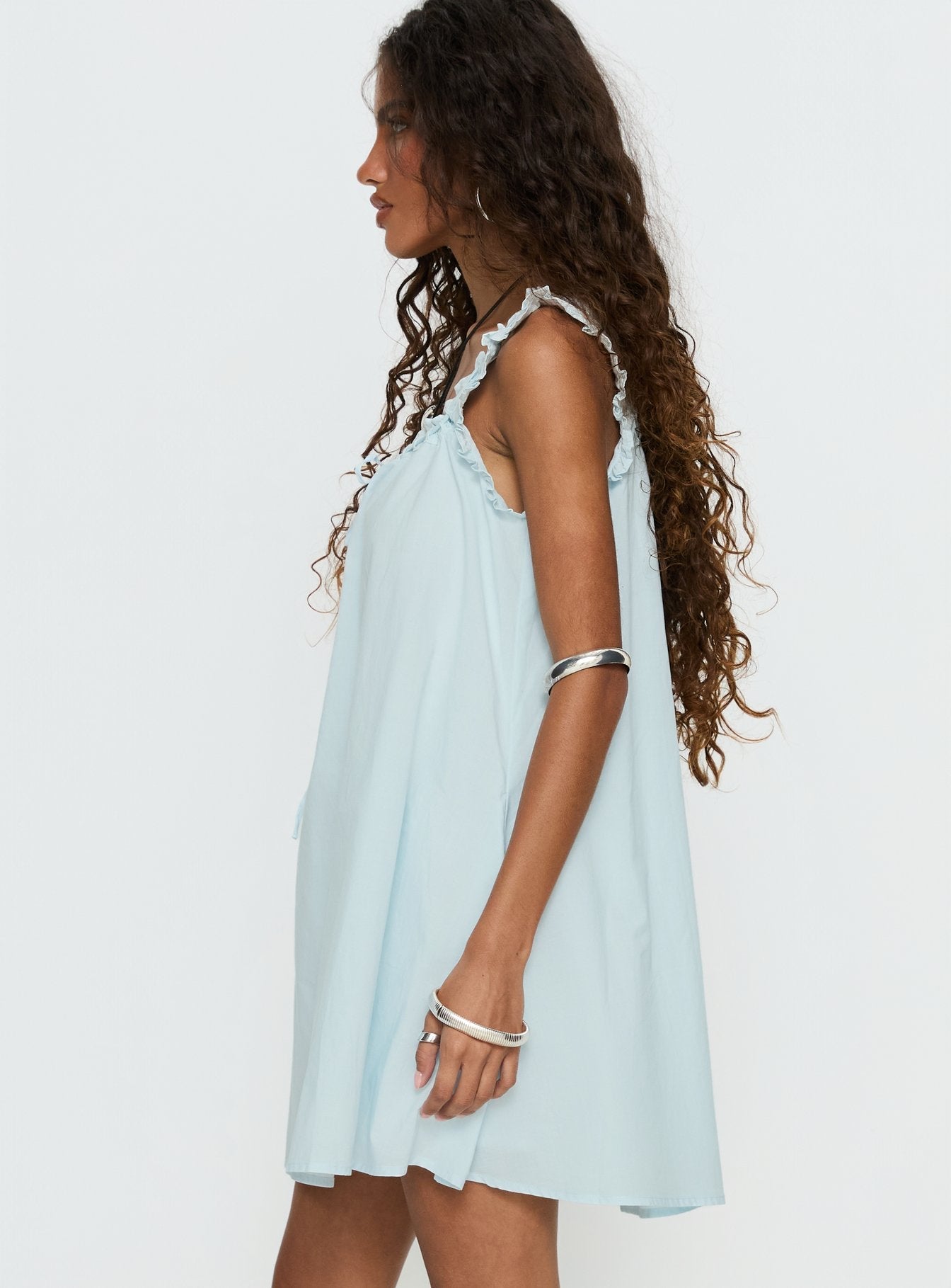 Swing Mini Dress Light Blue