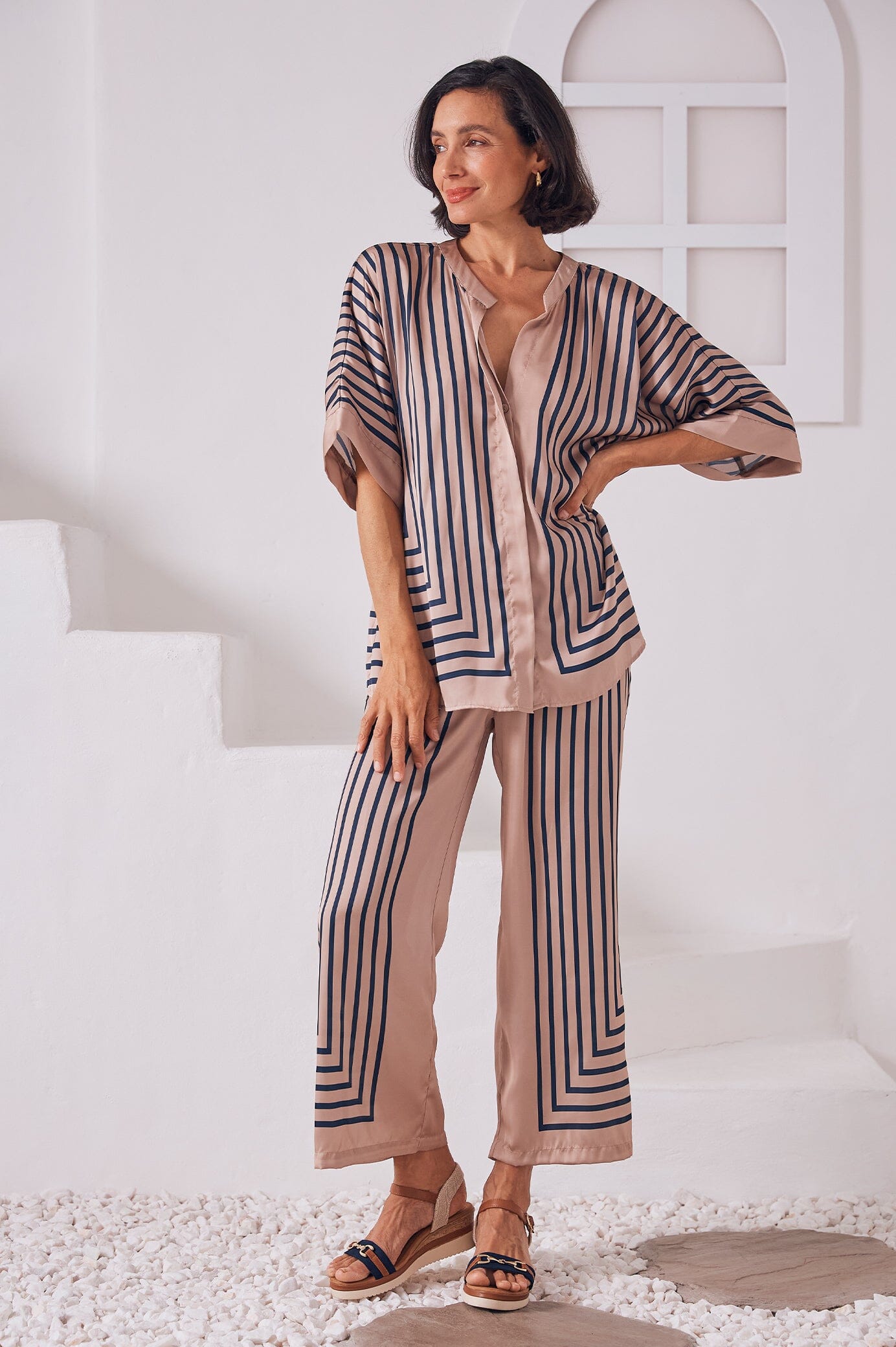 Alma Short Sleeve Top Espresso