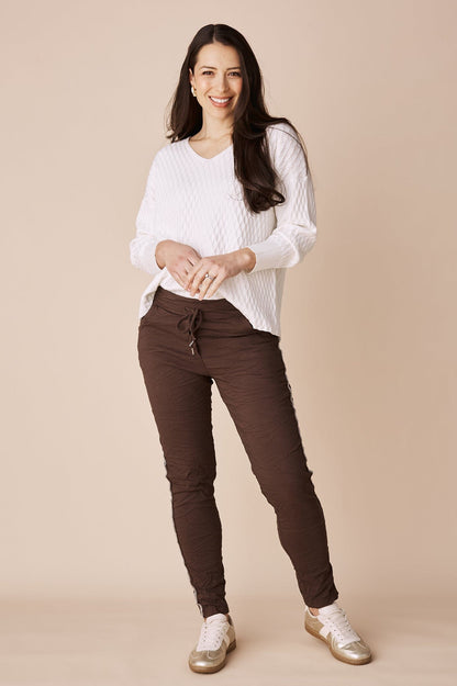 Rita Jogger Brown