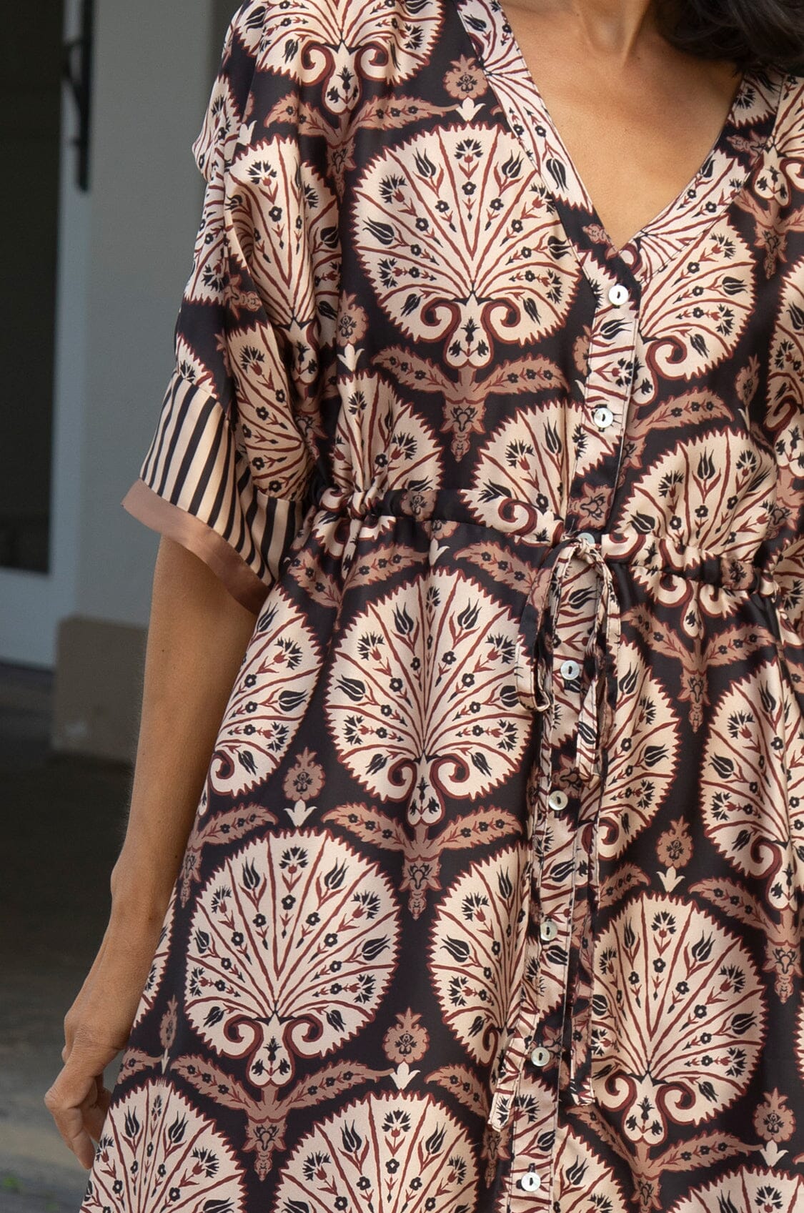Nadia Short Sleeve Dress in Black