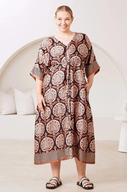 Nadia Short Sleeve Dress in Black