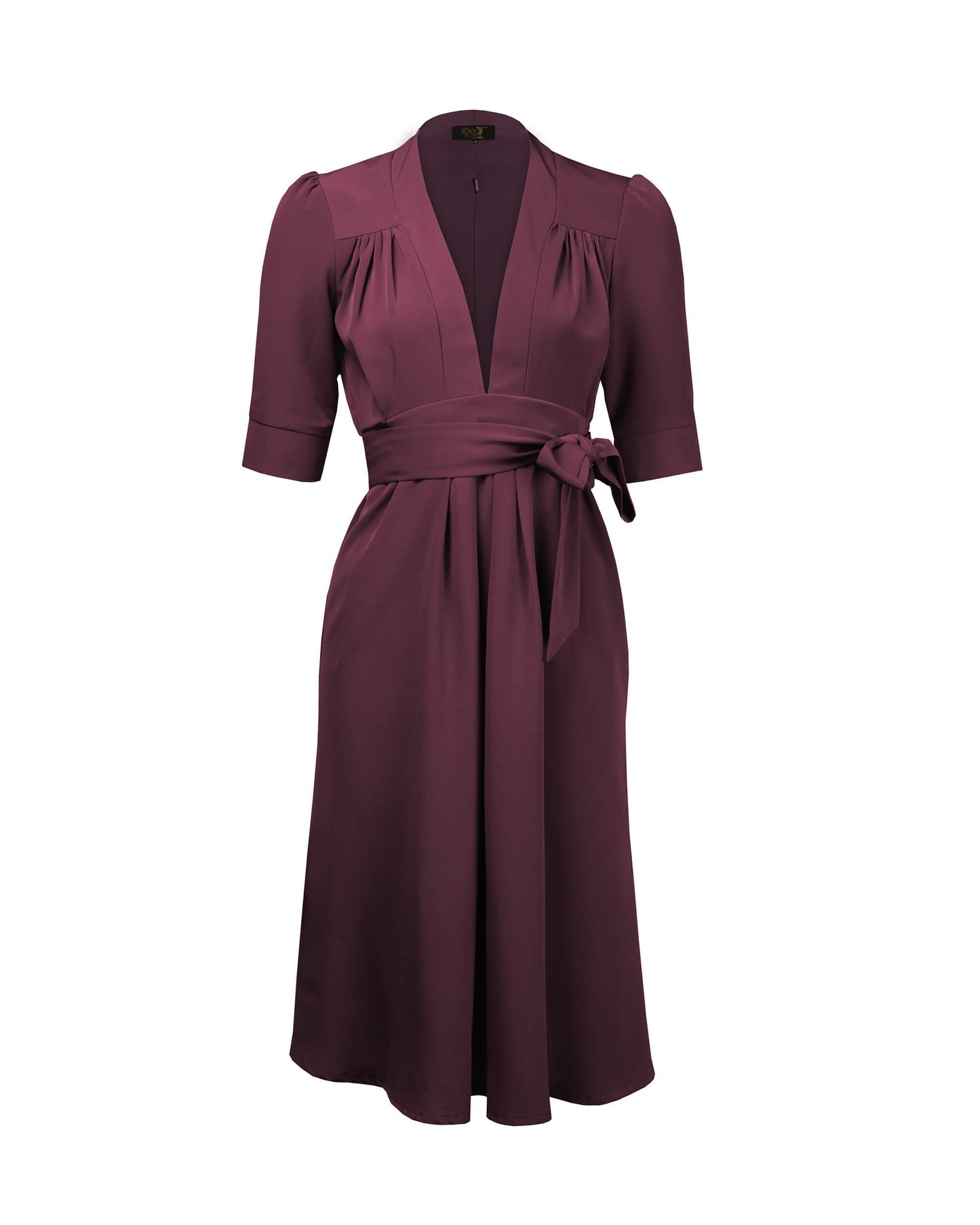 1970s Celia Dress - Burgundy