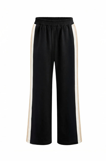 Ariana Side Stripe Jogger Black