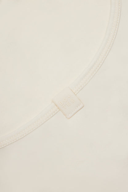 Cross-Back Tank Top in Cream