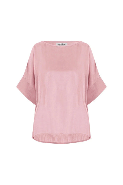 Bianca Short Sleeve Top Blush