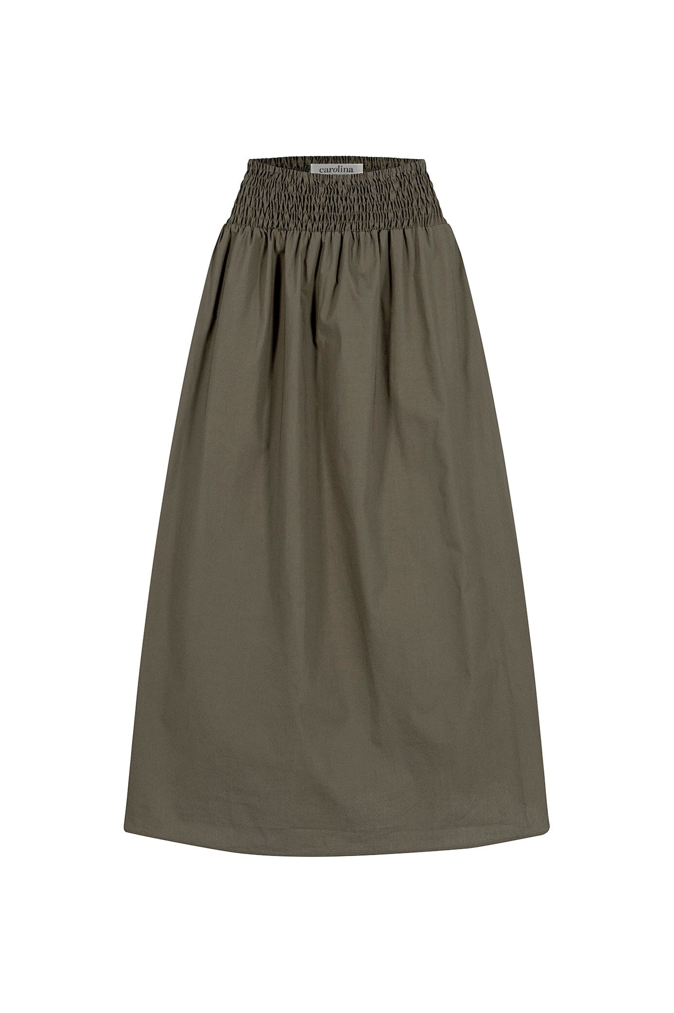 Brooke Midi A-Line Skirt Olive