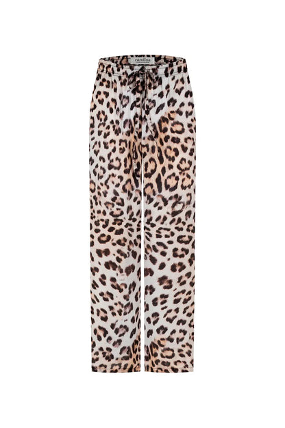 Casey Straight Leg Pants in Leopard Print