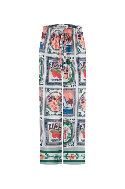 Casey Straight Leg Pants in Rio Print