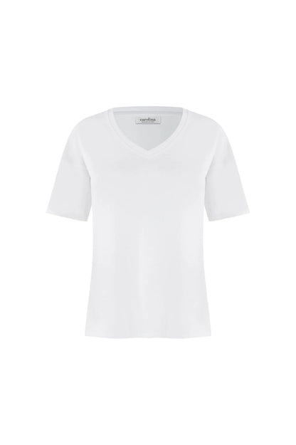Courtney V-Neck T-Shirt White