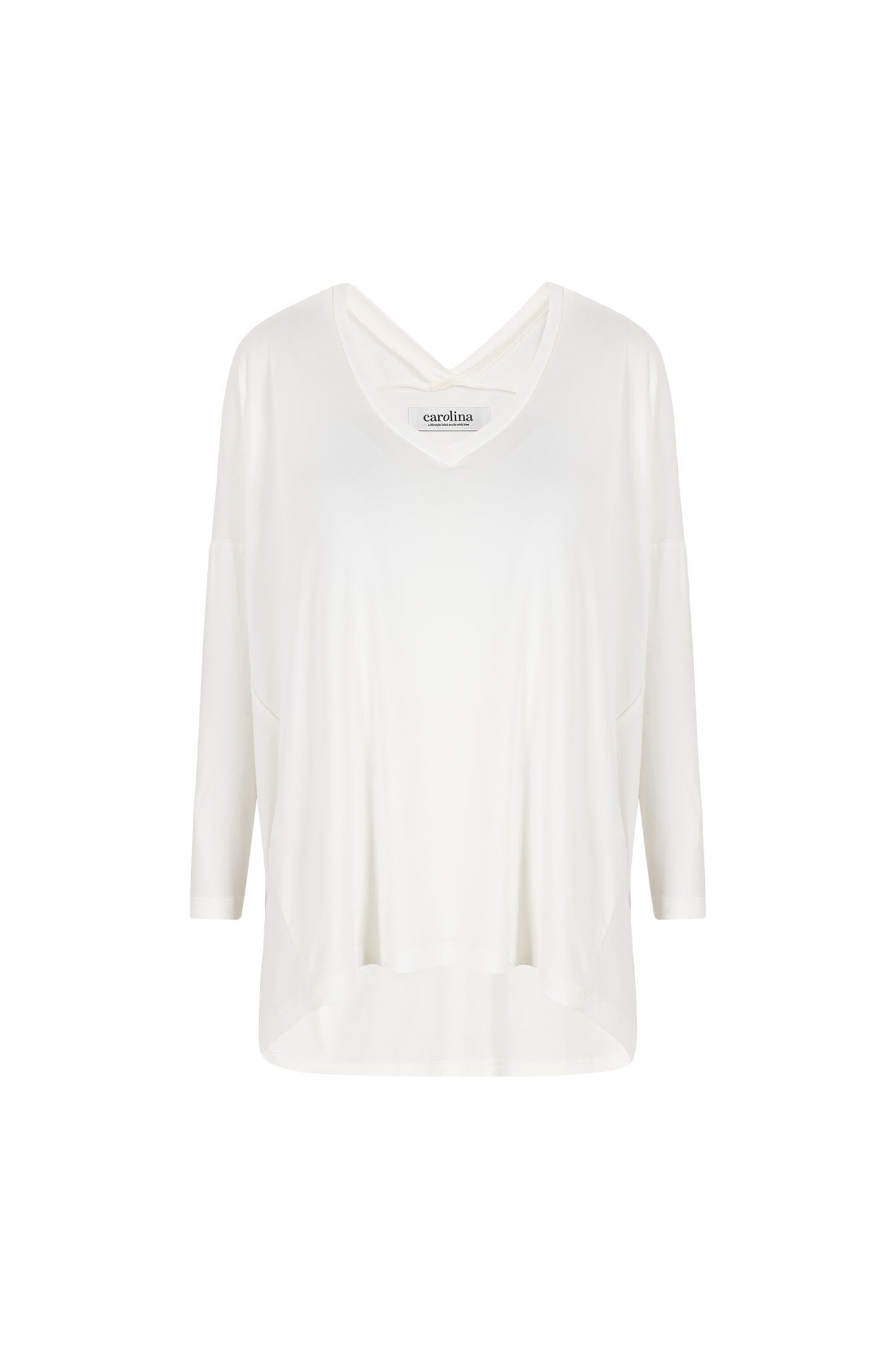 Erica Essential Long Sleeve Top Ivory