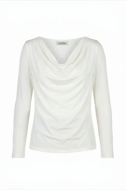 Jasmine Long Sleeve Top in Off-White