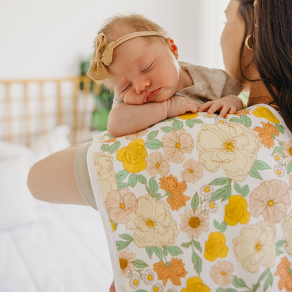 3 Pack Premium Burp Cloths - Lemon