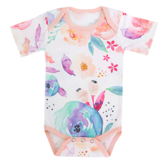 Short Sleeve Bodysuit - Bloom