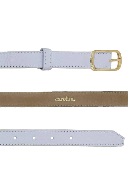 Skinny Belt White
