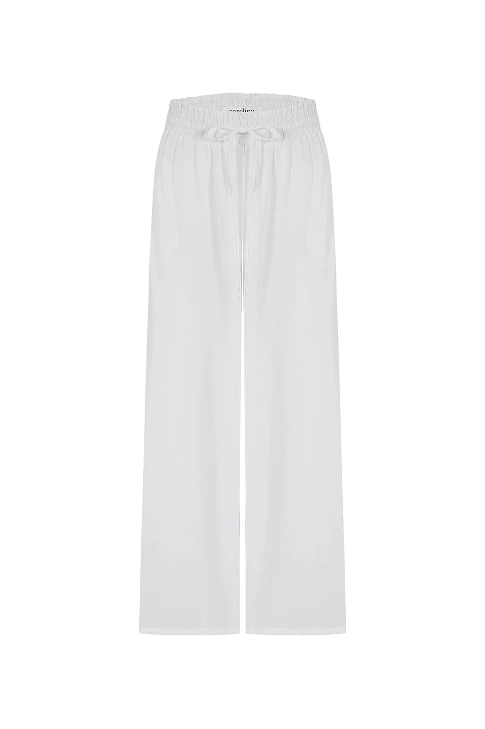 Vittoria Smocked Waist Wide Leg Pants Ivory