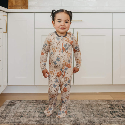 Zip-Up Footie Pajama - Eden