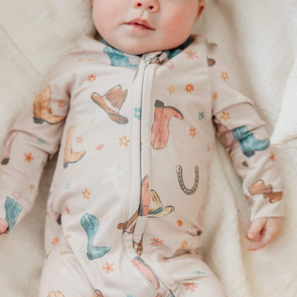 Zip-Up Footie Pajama - Cheyenne