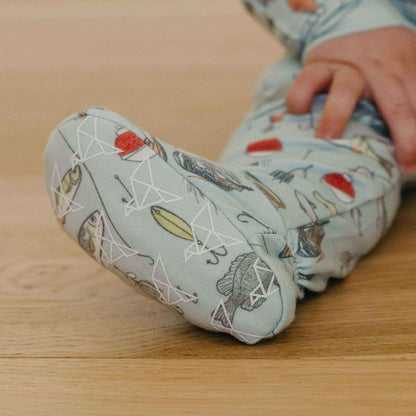 Zip-Up Footie Pajama - Trout
