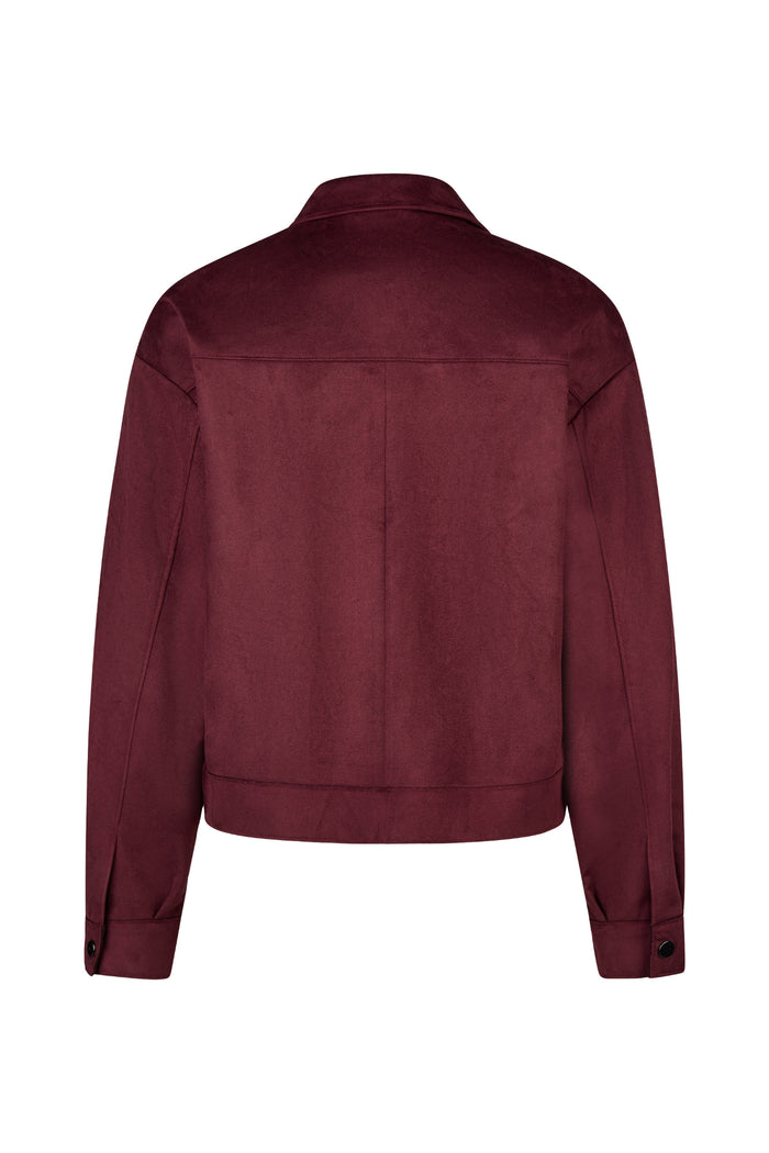 Barbara Lebek 15012062 Blazer - Dark Berry back view Shop Barbara Lebek at Dotique