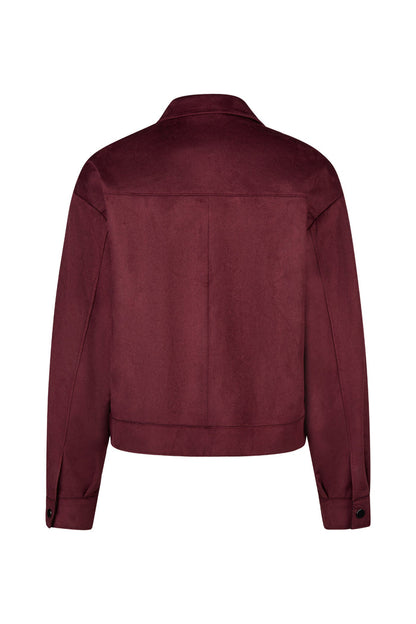 Barbara Lebek 15012062 Blazer - Dark Berry back view Shop Barbara Lebek at Dotique