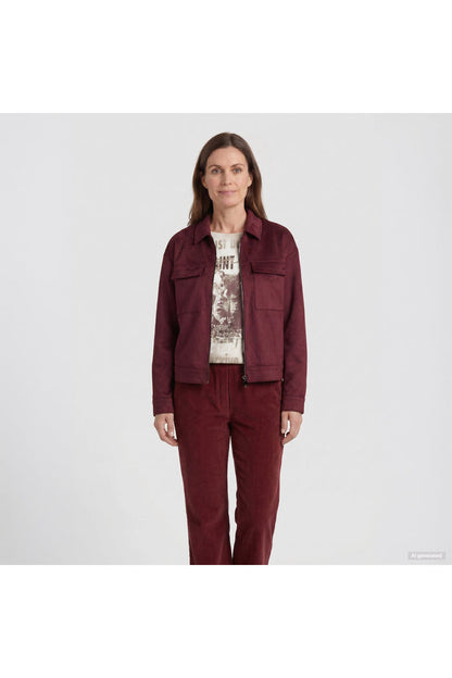 Barbara Lebek 15012062 Blazer - Dark Berry by Barbara Lebek. Shop Barbara Lebek at Dotique.
