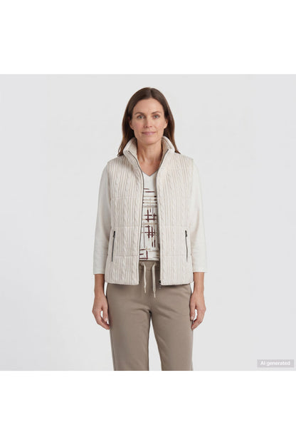 Barbara Lebek 15822062 Reversible Gilet - Panna Cotta Barbara Lebek gilet Shop Barbara Lebek at Dotique