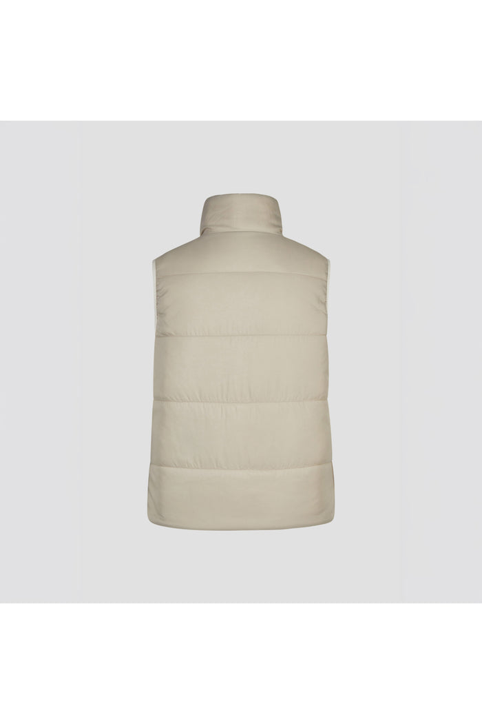 Barbara Lebek 15822062 Reversible Gilet - Panna Cotta back view. Shop Barbara Lebek at Dotique