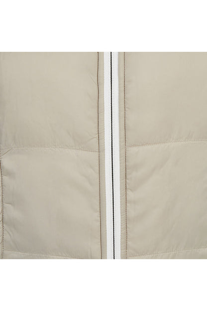 Barbara Lebek 15822062 Reversible Gilet - Panna Cotta close up of padded zip. Shop Barbara Lebek at Dotique