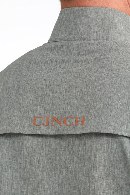 Cinch Men's Half Zip Windbreaker in Grey
