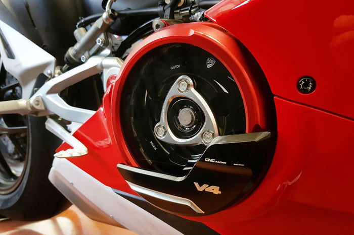 CNC Clutch Cover Protector Ducati Panigale V4 PR310BS made in Italy by CNC Racin