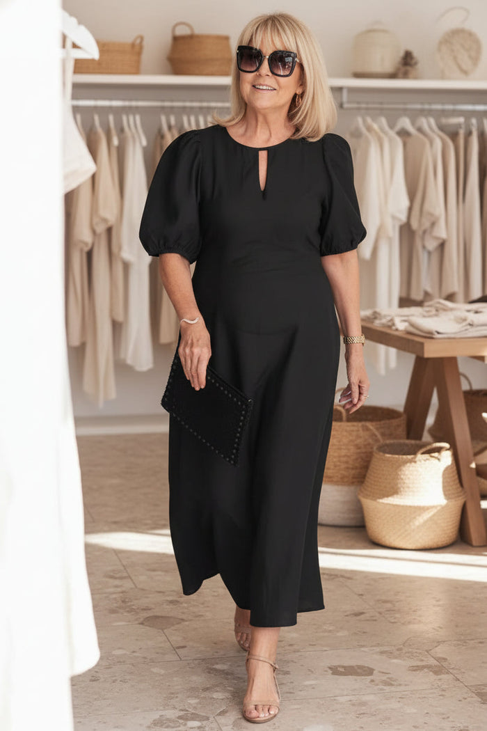 Elegant Black Dress | Women's Formal Maxi Dress