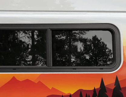 Flarespace Half-Slider Bunk Window (Passenger Side, FS1033R)_ Exterior View - Campervan HQ