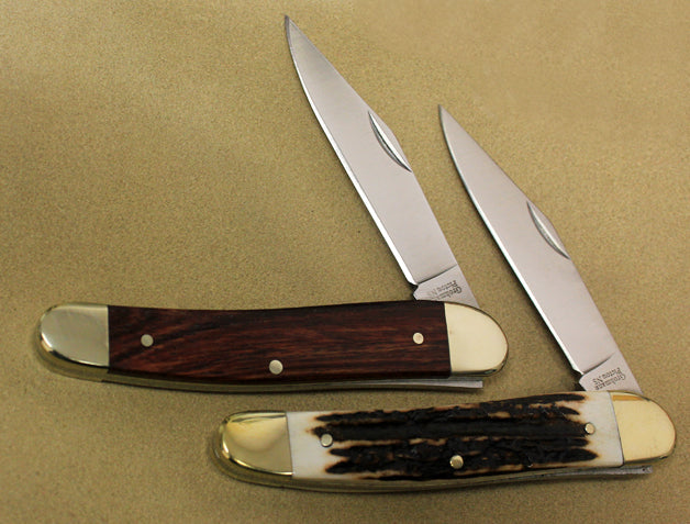 GROHMANN POCKET KNIVES - Pocket blade staghorn handle, SS - #H360S-  $183.00