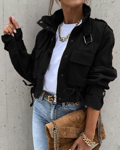 Jacqueline | Women's Cropped Utility Jacket