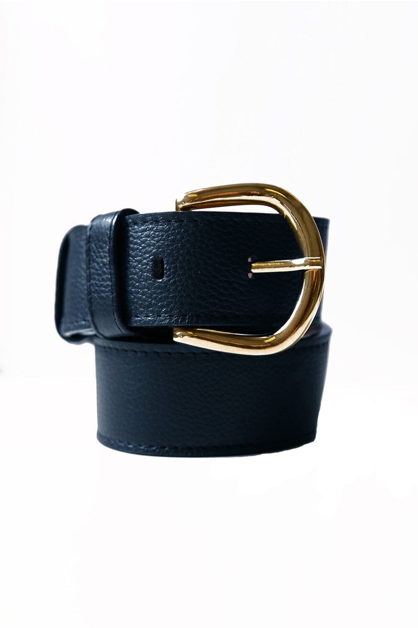 Jeans Belt Navy Soft Leather