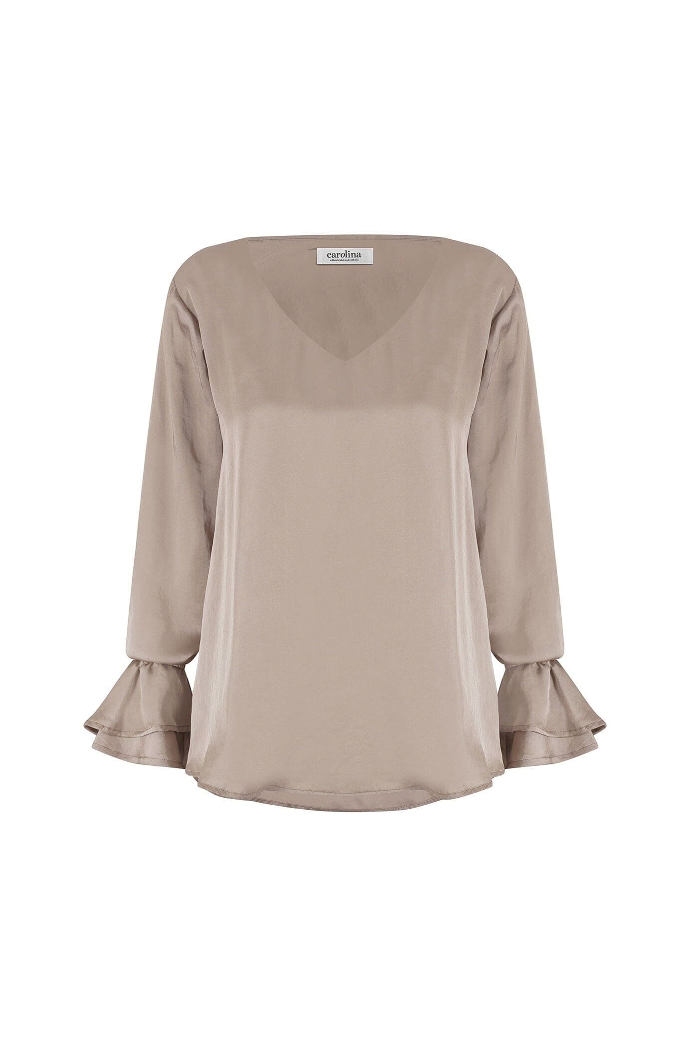 Lola Long Sleeve Top Almond