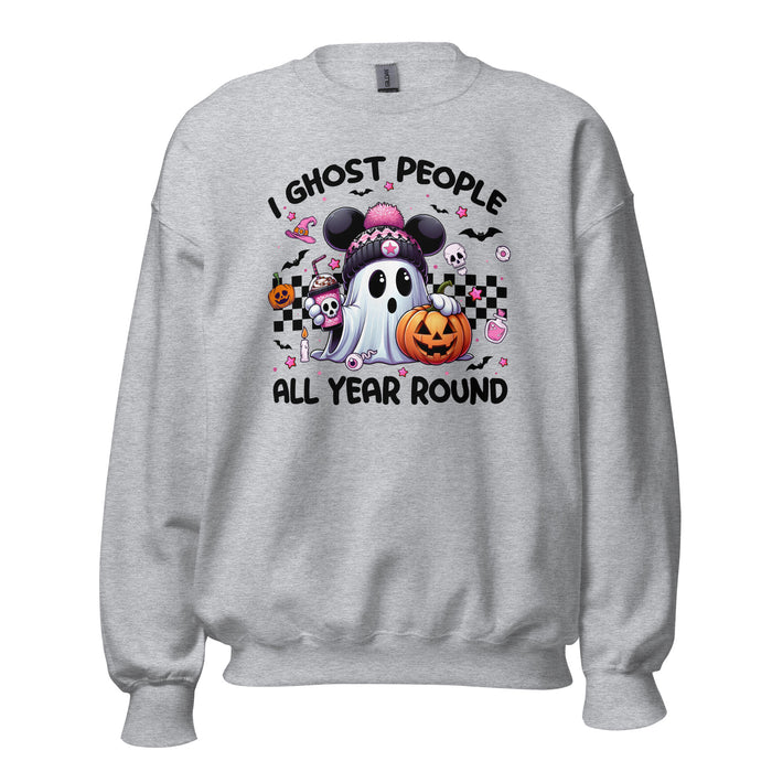 Sarcastic Halloween sweatshirt for women who love ghost humor