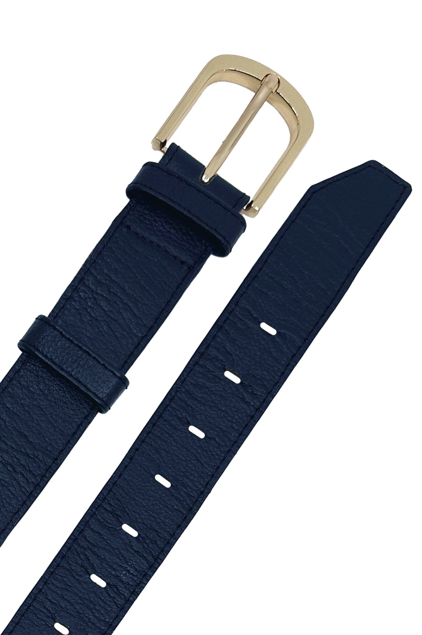 Jeans Belt Navy Soft Leather